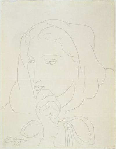 Egy nő portréja csuklyában alkotó: Henri Matisse