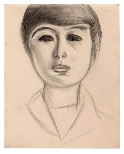 Egy fiatal nő portréja (Elsa Glaser) alkotó: Henri Matisse