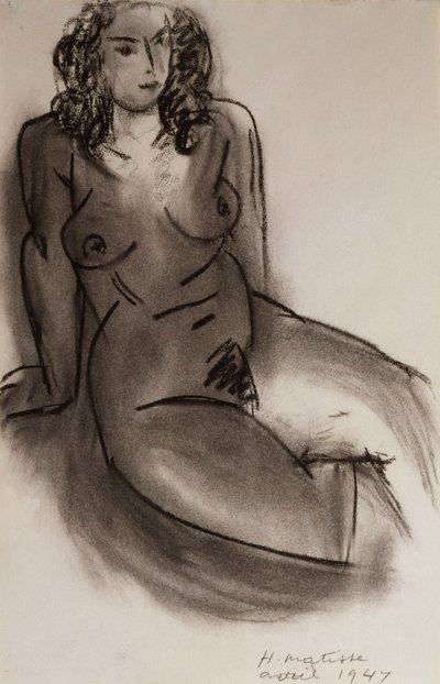 Ülő meztelen nő alkotó: Henri Matisse