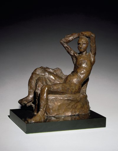 Kis akt a díványon, 1924, 1958 (bronz, barna patinás bronz) alkotó: Henri Matisse