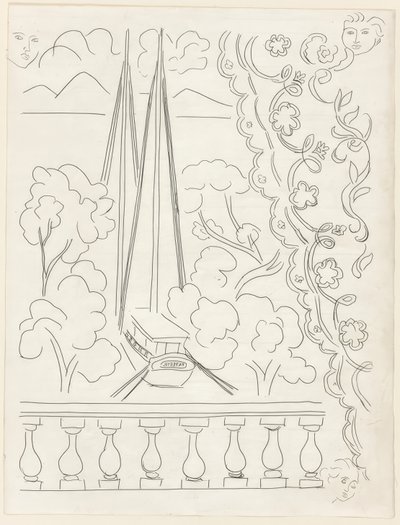 Soupir, ötödik lemez a Poesies de Mallarmé-ból alkotó: Henri Matisse