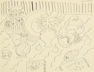 Csendélet (G téma, 2. variáció) alkotó: Henri Matisse