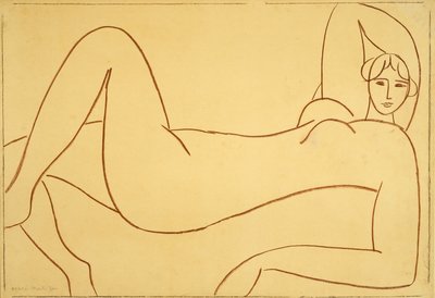 Tanulmány a Rózsaszín akt után alkotó: Henri Matisse