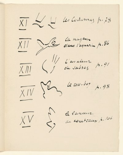 Képtábla 3. A „Jazz” című műből. 151. o. alkotó: Henri Matisse