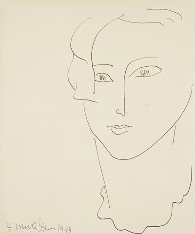 Női fej alkotó: Henri Matisse