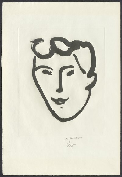 Női arc [Maszk tekercsekkel] alkotó: Henri Matisse