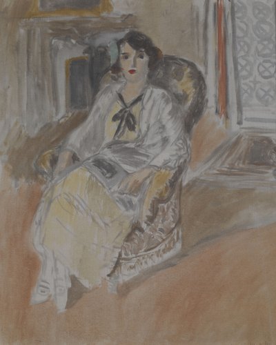 Fotelben ülő nő, 1922 körül (olaj, vászon) alkotó: Henri Matisse