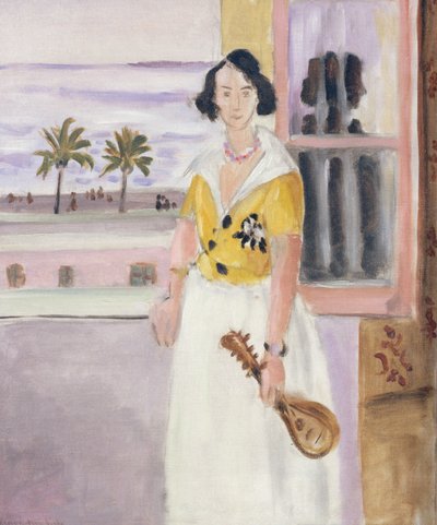 Nő mandolinnal, 1921-22 körül (olaj, vászon) alkotó: Henri Matisse