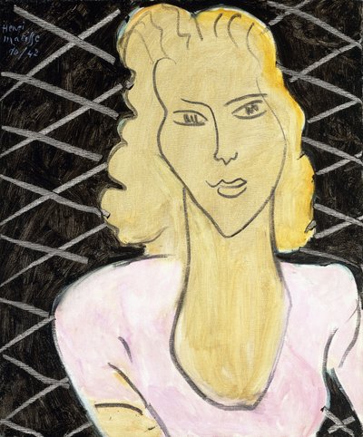 Fiatal lány rózsaszín ruhában alkotó: Henri Matisse