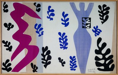 jazz - le lanceur de couteaux 1943 (Gouache papírra vágott és vászonra ragasztott gouache papír) alkotó: Henri Matisse