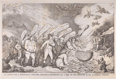 Egy demokrácia varázsa, áttekintve, elemezni és megsemmisíteni 1799. január 1-én a Conf...-nak, 1799. január 1. alkotó: Henri Merke