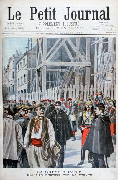 Sztrájk Párizsban, 1898 alkotó: Henri Meyer