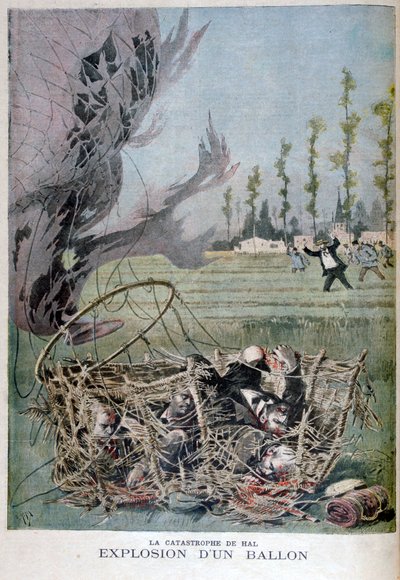 Léggömb robbanás a belgiumi Halban, 1895. alkotó: Henri Meyer