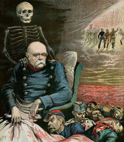 Otto Von Bismarck karikatúra portréja alkotó: Henri Meyer