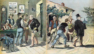 Karikatúra a választásokról alkotó: Henri Meyer