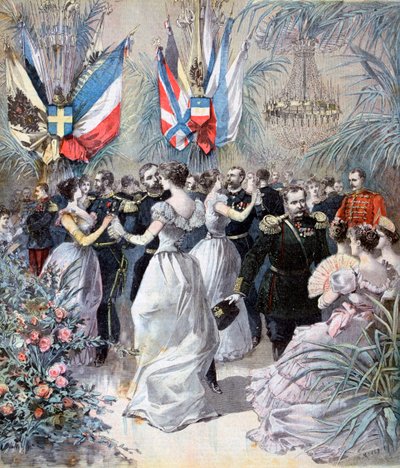 Ünnepségek az orosz flotta 1893-as touloni látogatása tiszteletére alkotó: Henri Meyer