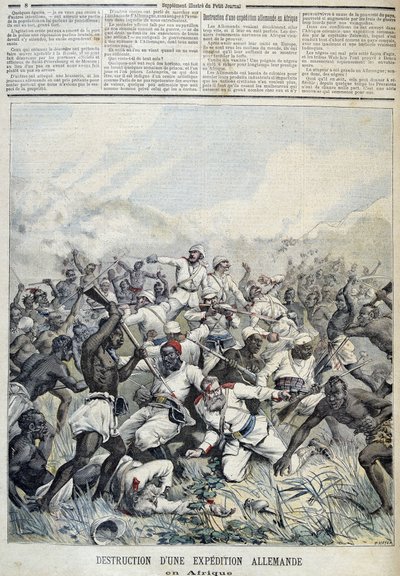 Egy afrikai német expedíció megsemmisítése – a „Le Petit Journal” 1891.10.03. alkotó: Henri Meyer