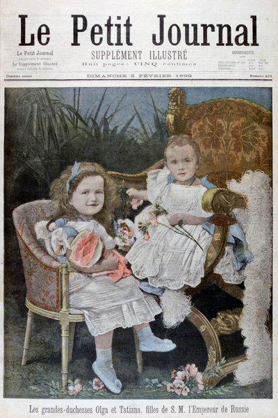 Olga és Tatyana orosz nagyhercegnők, 1899 alkotó: Henri Meyer