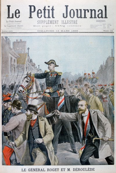 Paul Déroulède megragadja Rogets tábornok kantárját, Párizs, 1899 alkotó: Henri Meyer