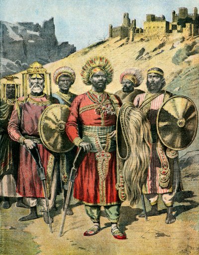 Menelik 2 portréja,1895 (illusztráció) alkotó: Henri Meyer