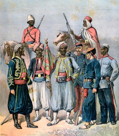 A francia gyarmati erők, 1891. alkotó: Henri Meyer
