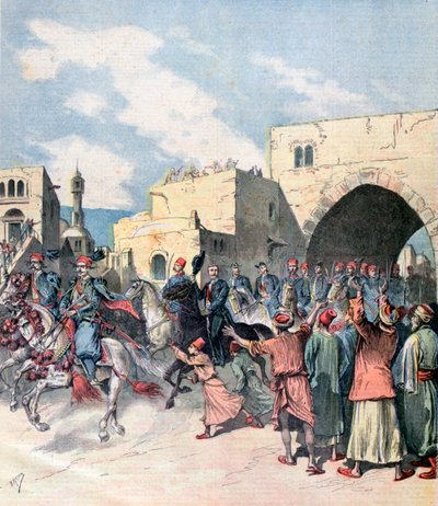 A francia konzul az 1892-es karácsonyi ünnepek idején érkezik Betlehembe alkotó: Henri Meyer