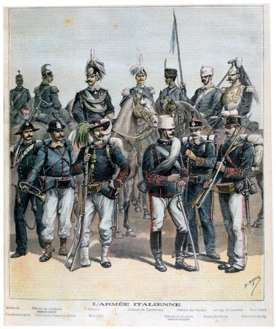 Az olasz hadsereg, 1892 alkotó: Henri Meyer