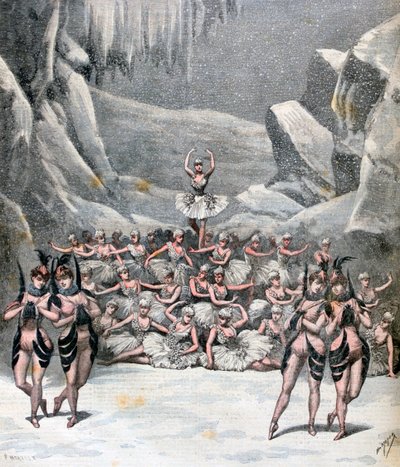 Jacques Offenbach: A hóbalett, Utazás a Holdba című filmből, 1892 alkotó: Henri Meyer