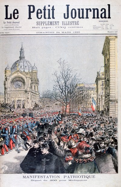 A francia csapatok távozása Madagaszkárra, Párizs, 1895 alkotó: Henri Meyer