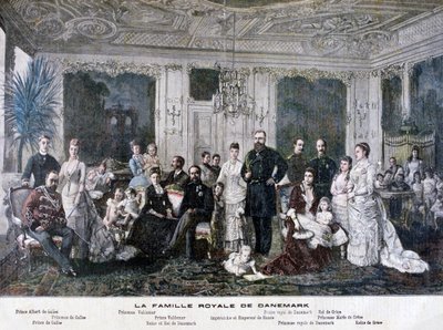 A dán királyi család, 1891 alkotó: Henri Meyer