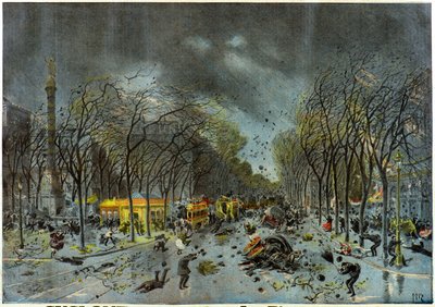 Tornádó, Place du Chatelet, Párizs alkotó: Henri Meyer