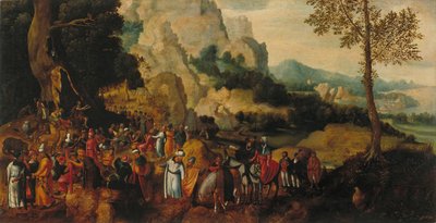 Táj Keresztelő Szent János prédikációjával alkotó: Henri Patinier de