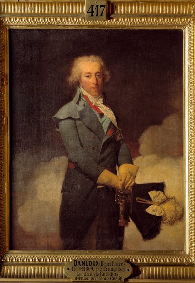 Louis Henri Joseph de Bourbon (1756-1830), Conde kilencedik és utolsó hercegének portréja. Henri Pierre Danloux festménye (1753-1809) alkotó: Henri Pierre Danloux