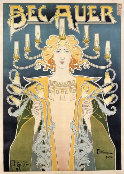 Bec Auer, 1896 alkotó: Henri Henri Antoine Théodore Livemont