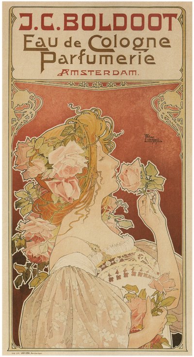 Eau de Cologne Parfüméria, 1899 alkotó: Henri Henri Antoine Théodore Livemont