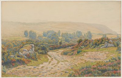 Köd és harmat. Pors Léonnec pusztái. Morgat alkotó: Henri Rivière
