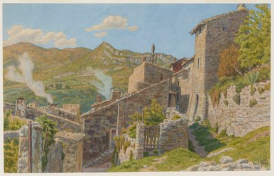Az óvárosban. Nyons alkotó: Henri Rivière