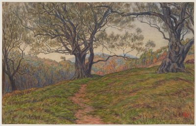 Olajfák tanulmánya. Cagnes alkotó: Henri Rivière