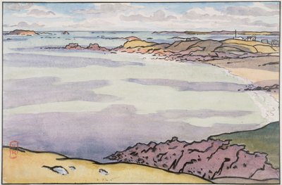 A Pointe du Décollé a Garde Guérinről nézve alkotó: Henri Rivière