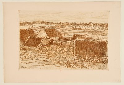 [A falucska Bréhat szigetén] alkotó: Henri Rivière