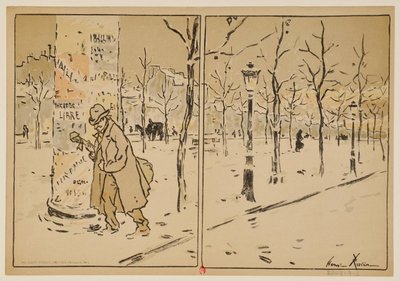 Párizs télen: a Théâtre Libre műsora, 1889-1890-es évad alkotó: Henri Rivière
