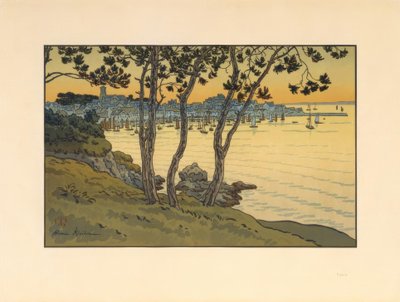 Douarnenez kikötője alkotó: Henri Rivière