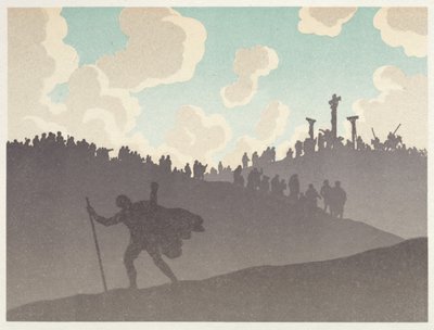 A vándor zsidó: A sivatag: A keresztre feszítés alkotó: Henri Rivière