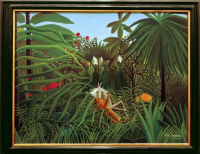 A lovat megtámadta egy jaguár alkotó: Henri Rousseau