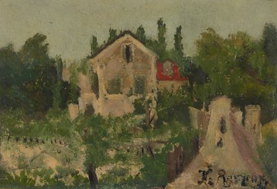 Tanulmány ehhez: Vidéki ház Saint-Cloud-ban alkotó: Henri Rousseau