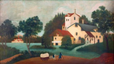 A Hitch a malom előtt alkotó: Henri Rousseau