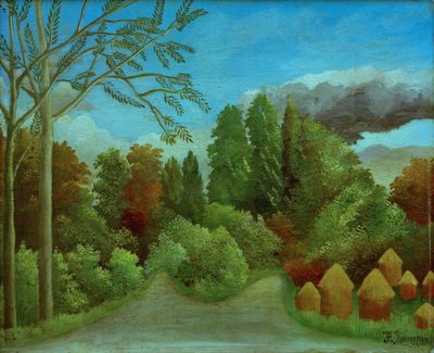 Kilátás az Oise partjára alkotó: Henri Rousseau