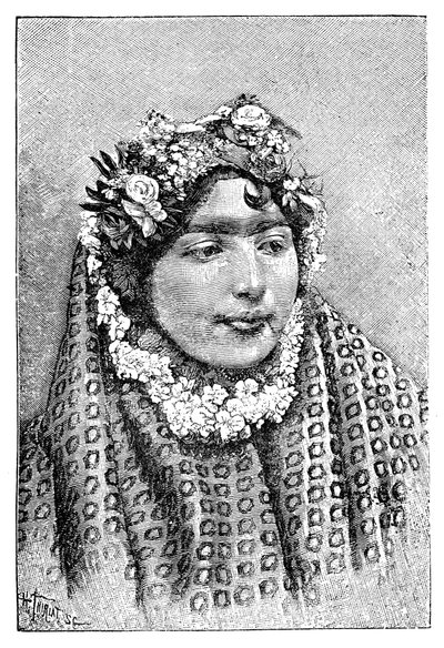 Egy előkelő perzsa hölgy, 1895. alkotó: Henri Thiriat