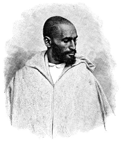 Egy arab férfi Tangerből, Marokkóból, 1895. alkotó: Henri Thiriat