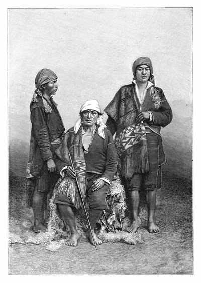 Tecpan indiánjai, Guatemala, 1890 körül. alkotó: Henri Thiriat